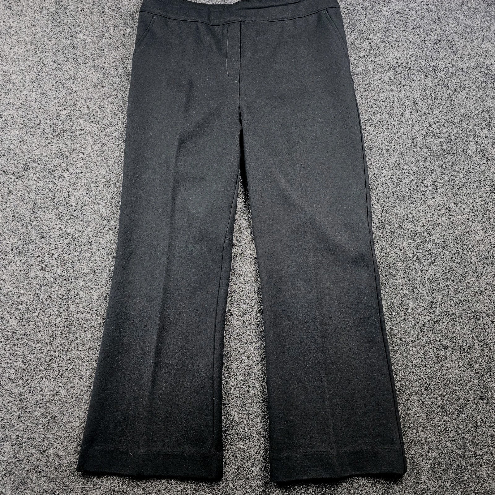Spanx The Perfect Pant Womens Xl Black High Rise Pull On Ponte Knit Flare